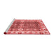 Modern Red Washable Rugs