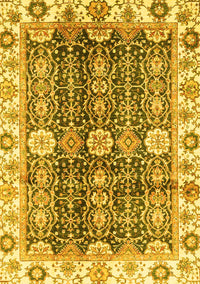 Abstract Yellow Modern Rug, abs3373yw