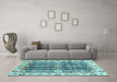 Machine Washable Abstract Light Blue Modern Rug in a Living Room, wshabs3373lblu