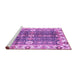 Sideview of Machine Washable Abstract Purple Modern Area Rugs, wshabs3373pur