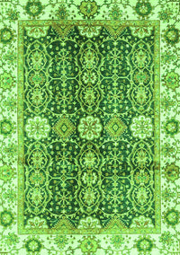 Abstract Green Modern Rug, abs3373grn