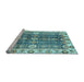 Sideview of Machine Washable Abstract Light Blue Modern Rug, wshabs3373lblu