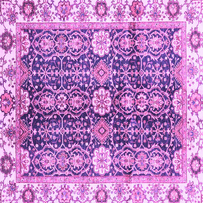 Square Abstract Purple Modern Rug, abs3373pur