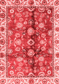 Abstract Red Modern Rug, abs3374red