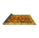 Sideview of Abstract Yellow Modern Rug, abs3374yw