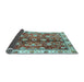 Sideview of Abstract Light Blue Modern Rug, abs3374lblu