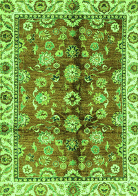 Abstract Green Modern Rug, abs3374grn