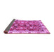 Sideview of Abstract Purple Modern Rug, abs3374pur