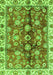 Machine Washable Abstract Green Modern Area Rugs, wshabs3374grn