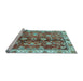 Sideview of Machine Washable Abstract Light Blue Modern Rug, wshabs3374lblu