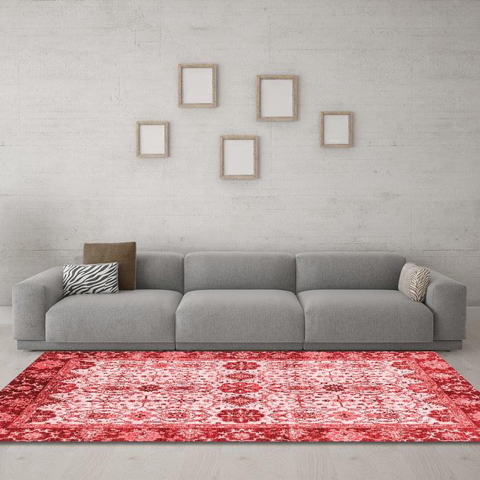 Traditional Red Washable Rugs