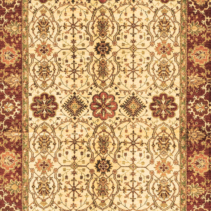 Machine Washable Oriental Brown Traditional Rug, wshabs3375brn