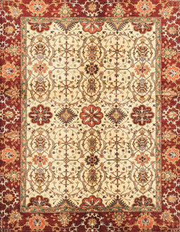 Abstract Yellow Oriental Rug, abs3375