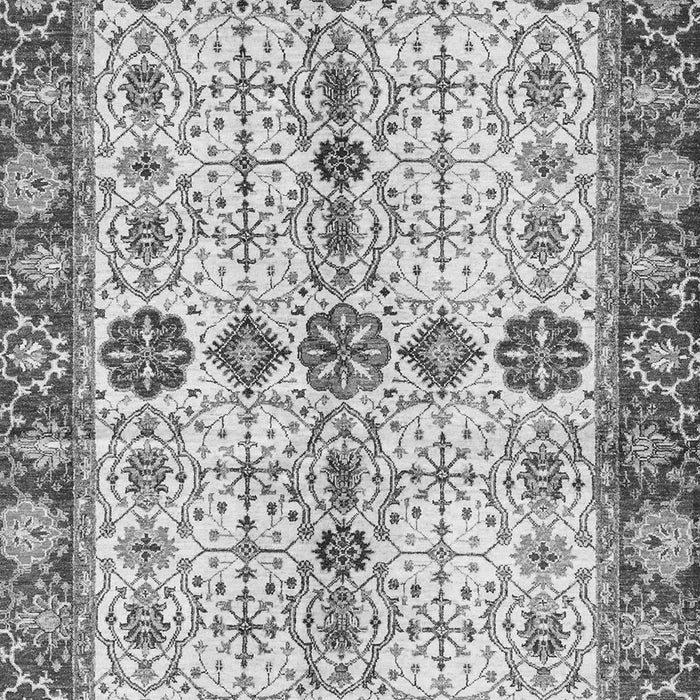Machine Washable Oriental Gray Traditional Rug, wshabs3375gry