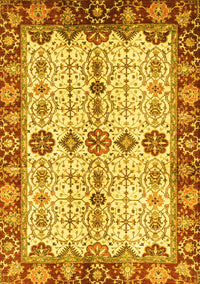 Oriental Yellow Traditional Rug, abs3375yw