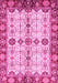 Machine Washable Oriental Pink Traditional Rug, wshabs3375pnk