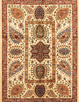 Abstract Yellow Modern Rug, abs3376