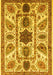 Abstract Yellow Modern Rug, abs3376yw