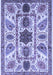 Abstract Blue Modern Rug, abs3376blu