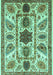 Abstract Turquoise Modern Rug, abs3376turq