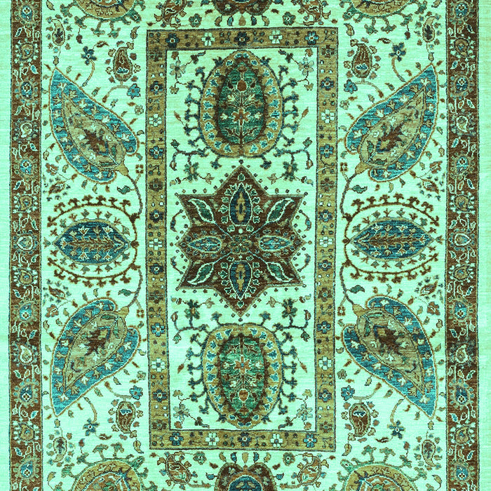 Abstract Turquoise Modern Rug, abs3376turq