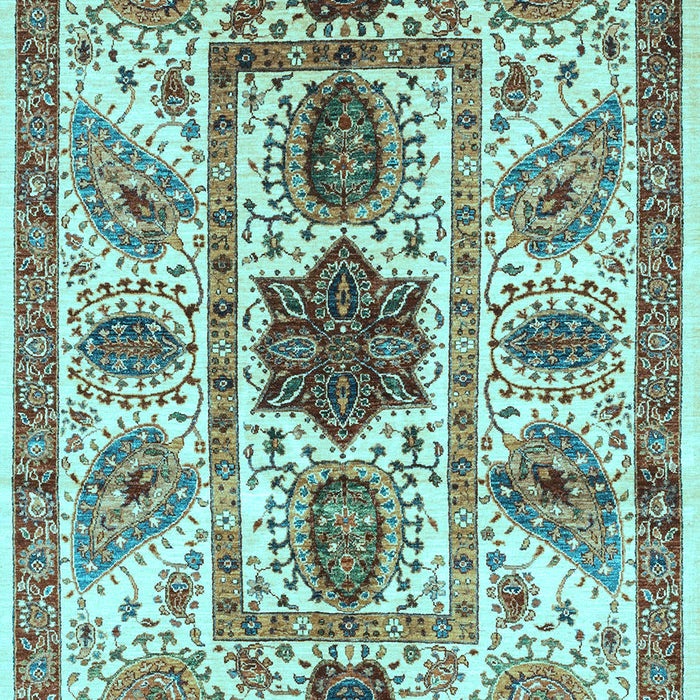 Machine Washable Abstract Light Blue Modern Rug, wshabs3376lblu
