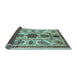 Sideview of Abstract Light Blue Modern Rug, abs3376lblu