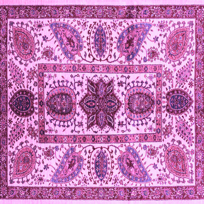 Square Abstract Purple Modern Rug, abs3376pur