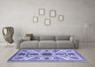 Machine Washable Abstract Blue Modern Rug in a Living Room, wshabs3376blu