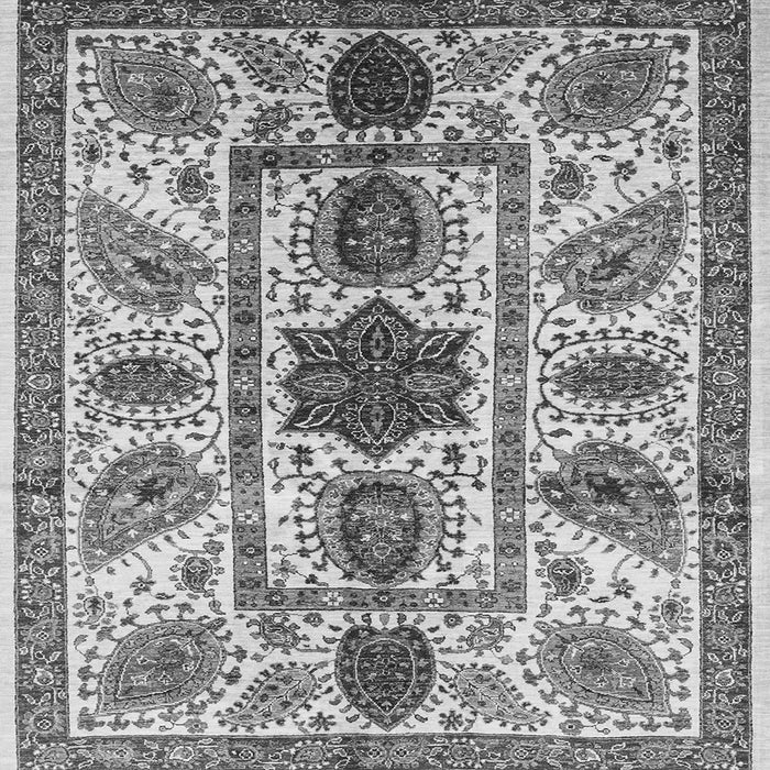 Square Abstract Gray Modern Rug, abs3376gry