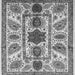 Square Abstract Gray Modern Rug, abs3376gry