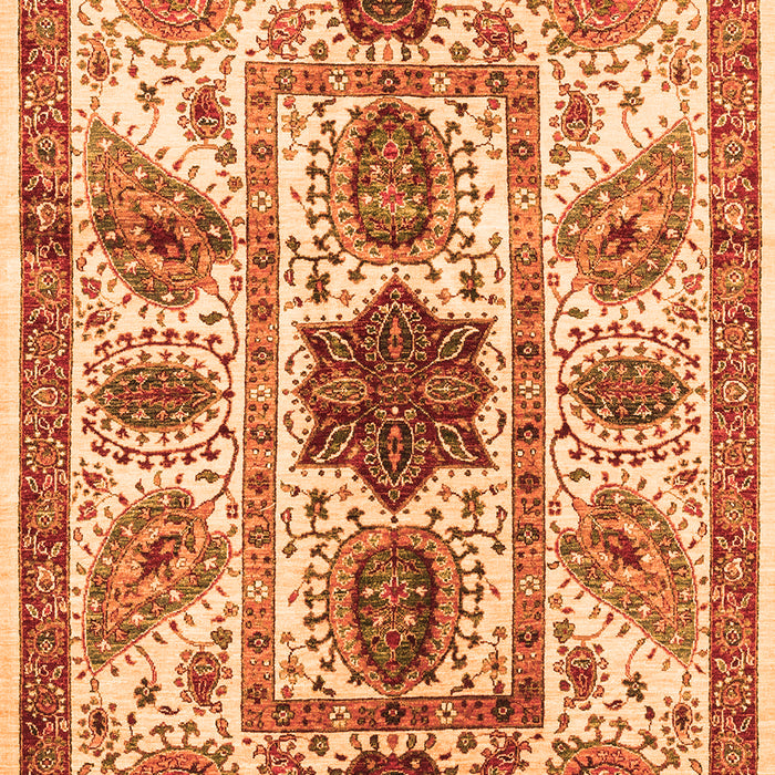 Abstract Orange Modern Rug, abs3376org