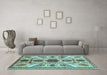 Machine Washable Abstract Light Blue Modern Rug in a Living Room, wshabs3376lblu