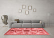 Modern Red Washable Rugs