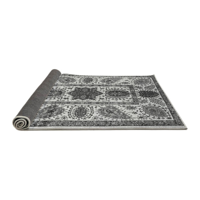 Sideview of Abstract Gray Modern Rug, abs3376gry
