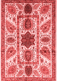 Abstract Red Modern Rug, abs3376red