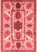 Abstract Red Modern Area Rugs