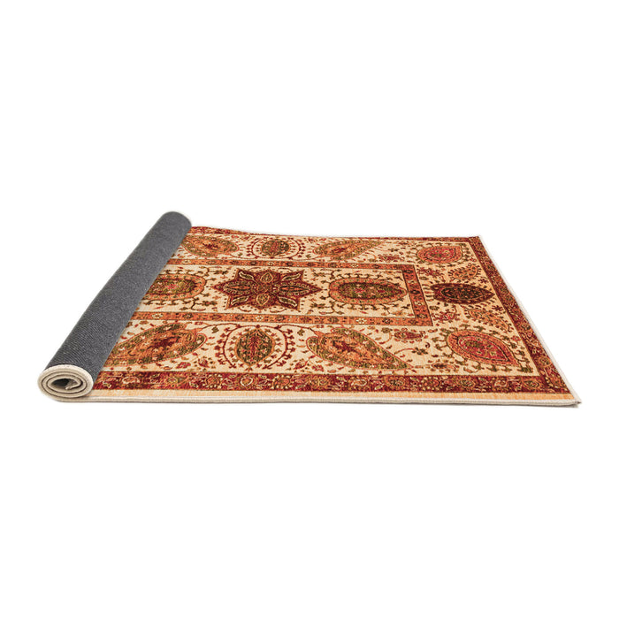 Sideview of Abstract Orange Modern Rug, abs3376org