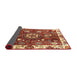 Sideview of Abstract Red Modern Rug, abs3377