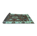 Sideview of Abstract Light Blue Modern Rug, abs3377lblu