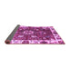 Sideview of Abstract Purple Modern Rug, abs3377pur