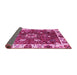 Sideview of Abstract Pink Modern Rug, abs3377pnk