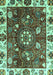 Machine Washable Abstract Turquoise Modern Area Rugs, wshabs3377turq