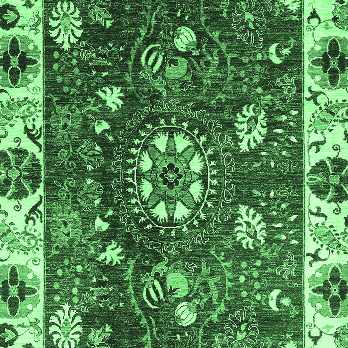 Machine Washable Abstract Emerald Green Modern Area Rugs, wshabs3377emgrn