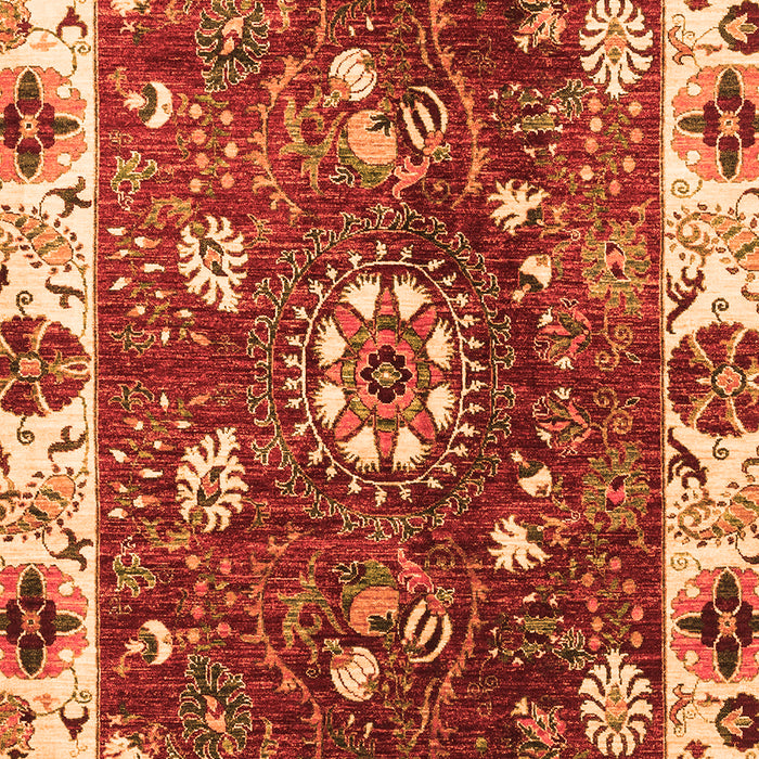 Abstract Orange Modern Rug, abs3377org