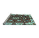 Sideview of Machine Washable Abstract Light Blue Modern Rug, wshabs3377lblu