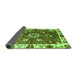 Sideview of Abstract Green Modern Rug, abs3377grn