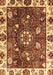 Machine Washable Abstract Brown Modern Rug, wshabs3377brn