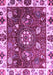 Machine Washable Abstract Purple Modern Area Rugs, wshabs3377pur