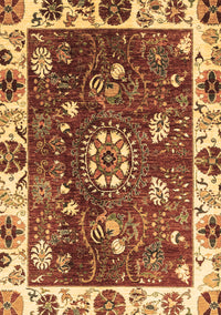 Abstract Brown Modern Rug, abs3377brn